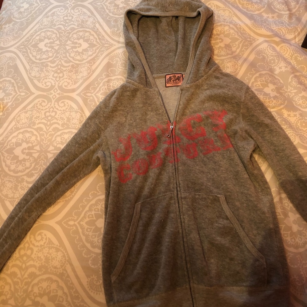 Grey juicy zip up